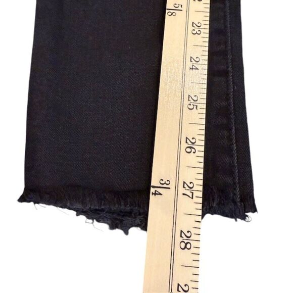 Joe's Jeans Tularose Skinny Ankle Stonewash Black Frayed Hem Jeans Size 29 - Picture 12 of 13